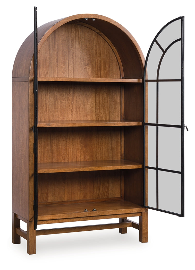 Furniture City Biloxi - Ashley Furniture - Greddinton Display Cabinet - Display Cabinet / Brown/Black - PCD824-476