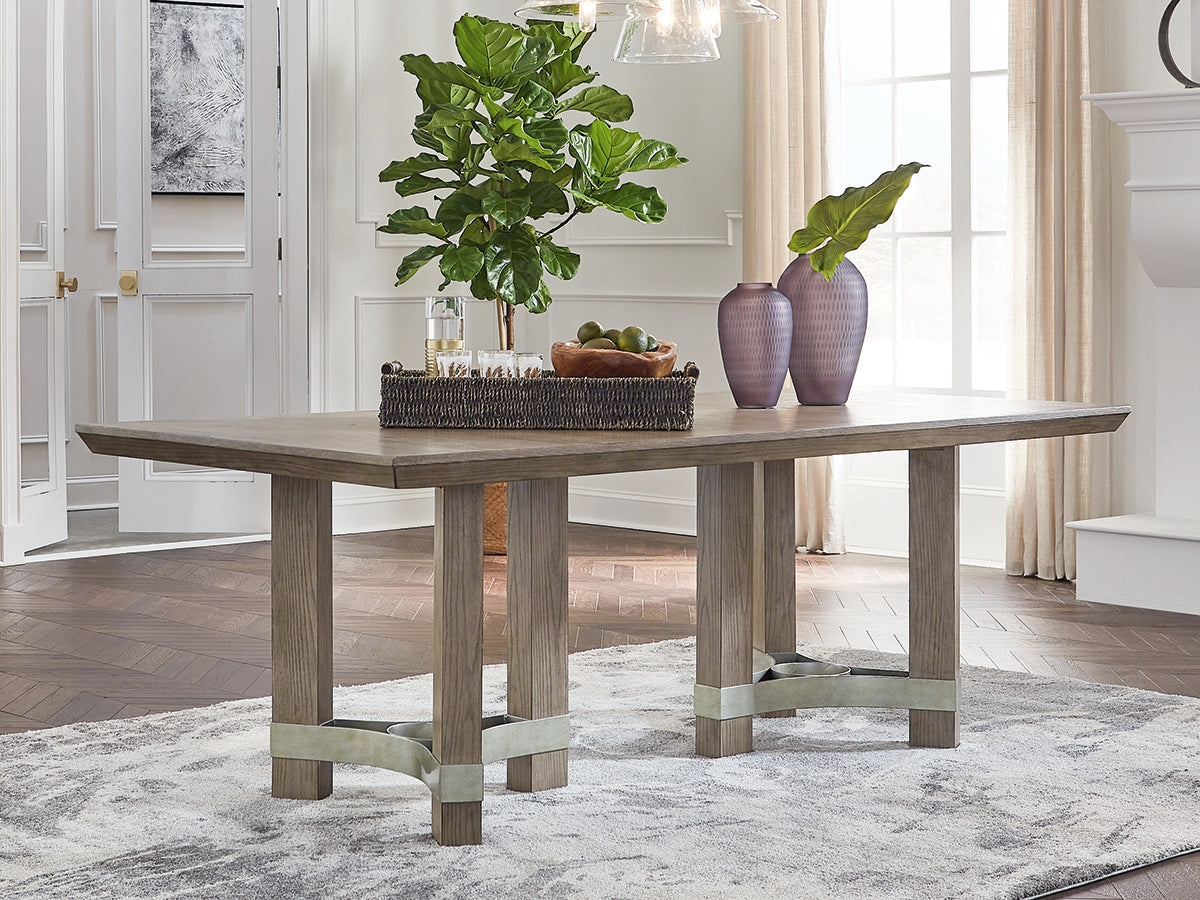 Furniture City Biloxi - Ashley Furniture - Chrestner Dining Room - Rectangular Dining Room Table / Gray - D983-25
