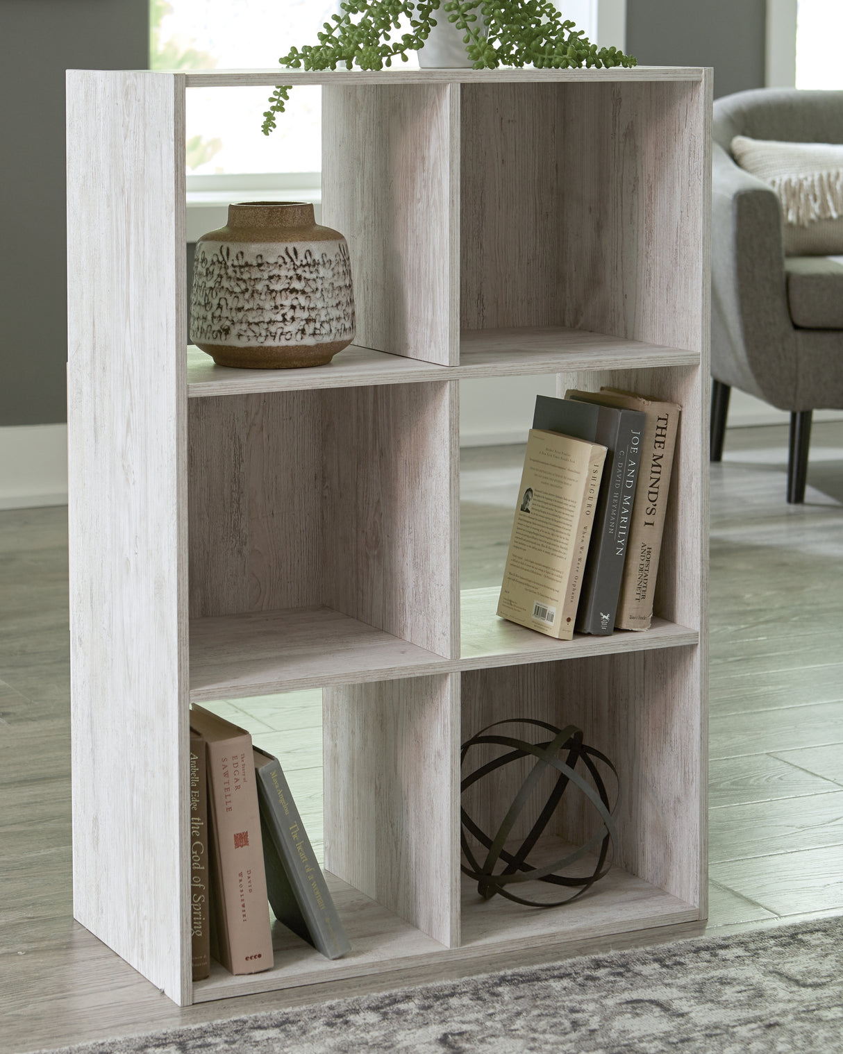 Furniture City Biloxi - Ashley Furniture - Paxberry Six Cube Organizer - Six Cube Organizer / Whitewash - EA1811-3X2