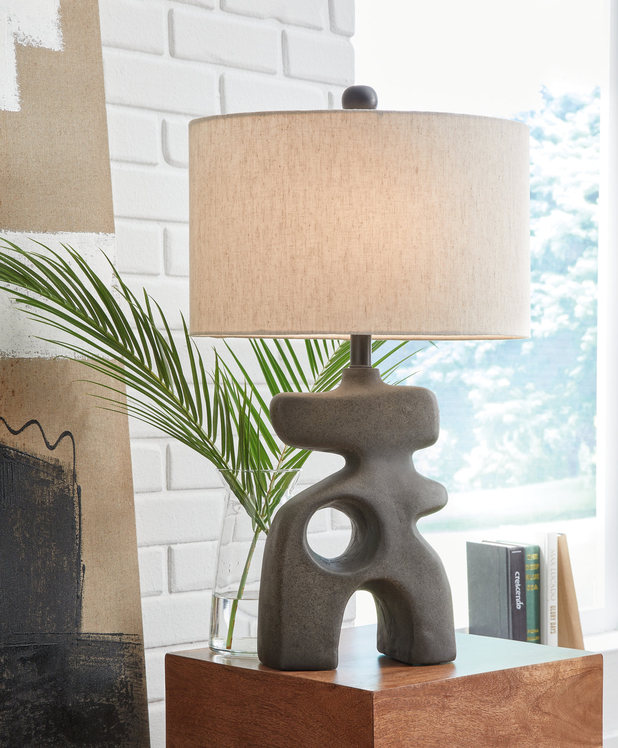 Furniture City Biloxi - Ashley Furniture - Danacy Lighting - Table Lamp (Set of 2) / Distressed Black - L235754X2