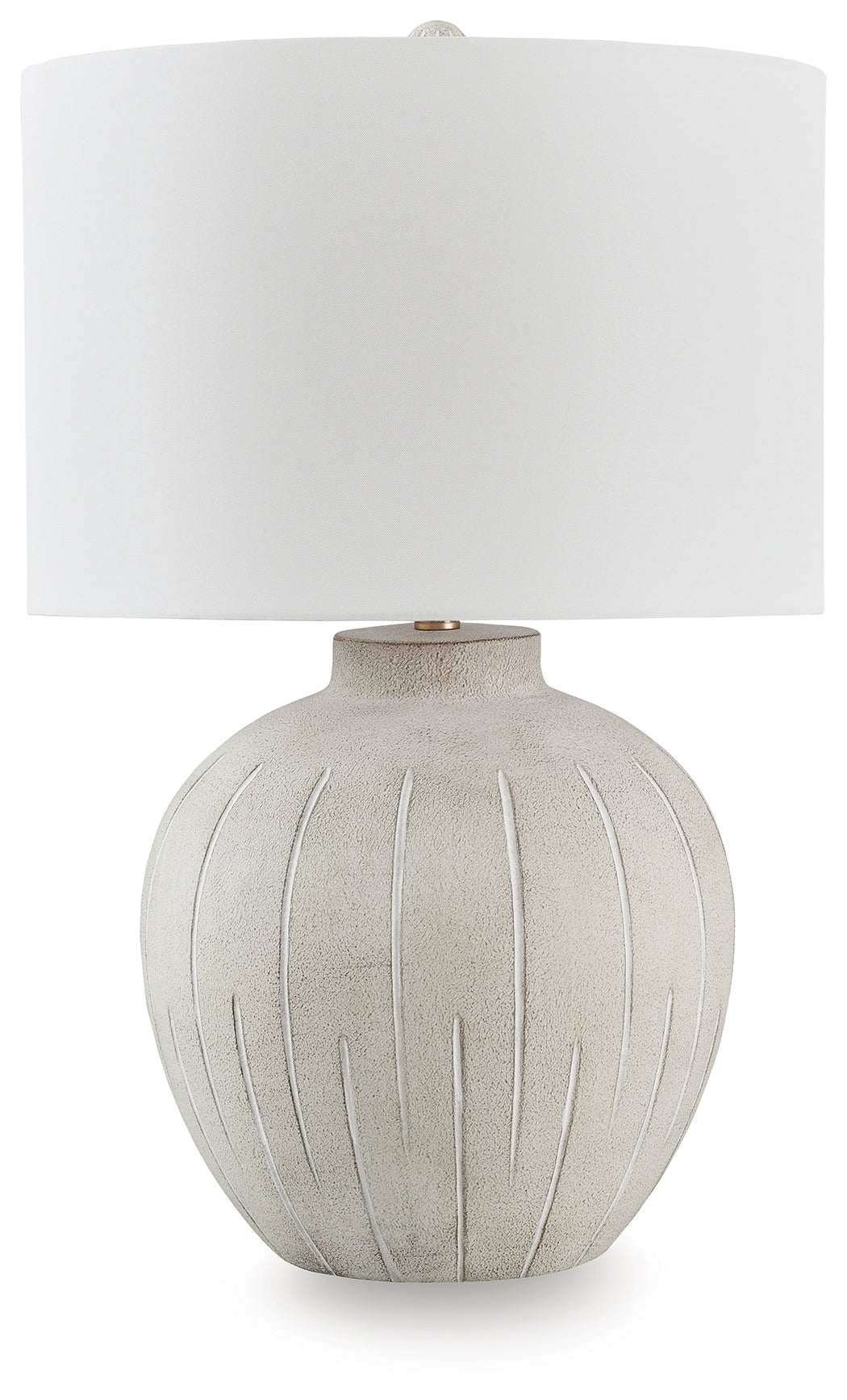 Furniture City Biloxi - Ashley Furniture - Calbert Lighting - Poly Table Lamp (1/CN) / Warm Gray - L235824