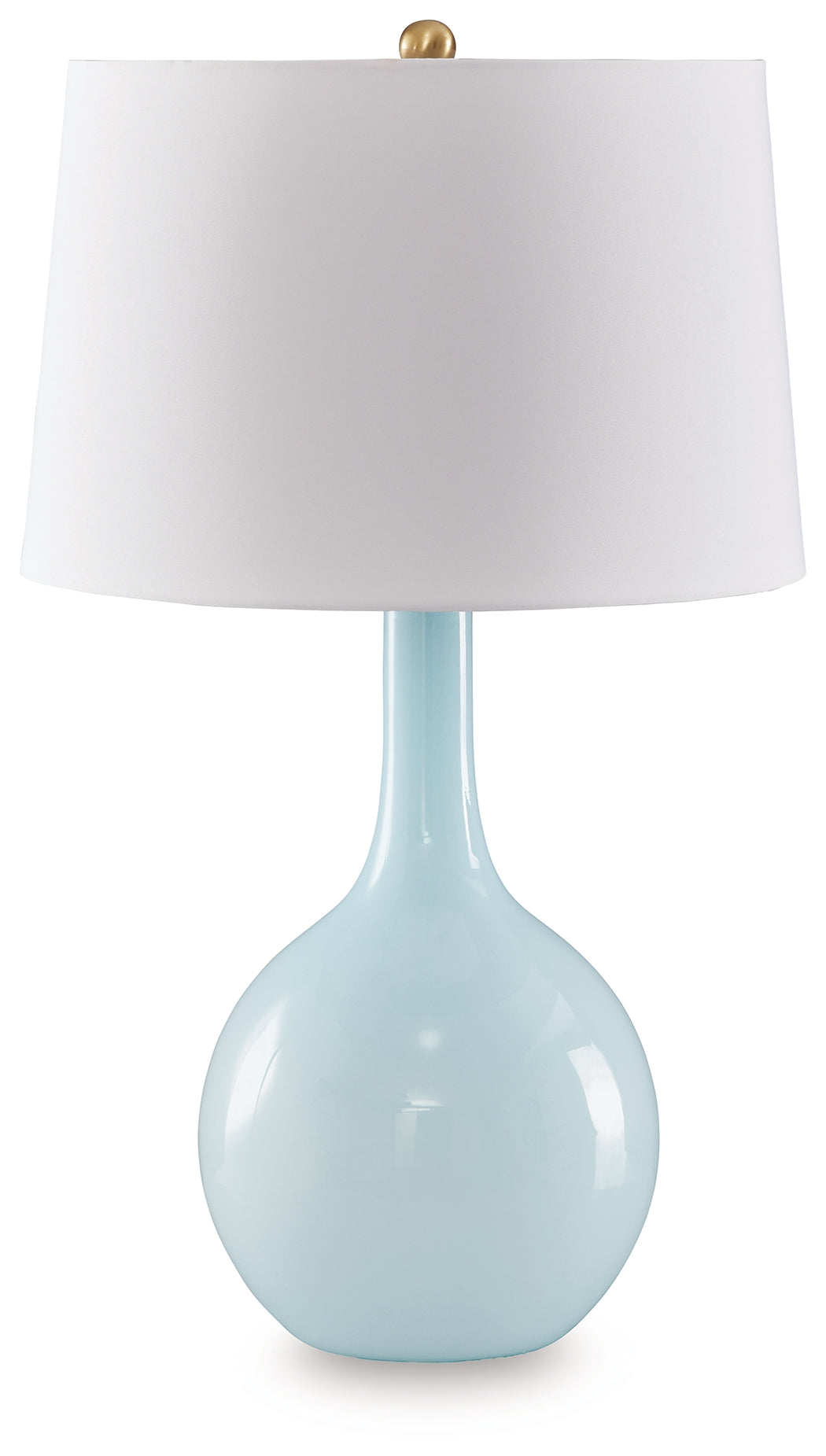 Furniture City Biloxi - Ashley Furniture - Rylanton Lighting - Glass Table Lamp (1/CN) / Aqua - L430874