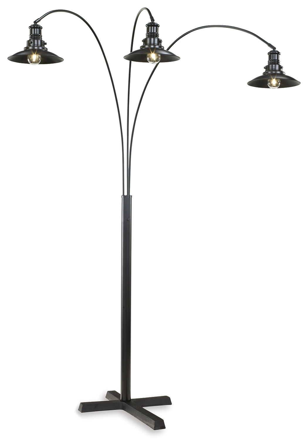 Furniture City Biloxi - Ashley Furniture - Sheriel Lighting - Metal Arc Lamp (1/CN) / Black - L725059