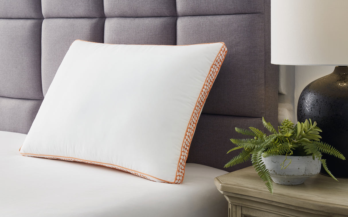 Furniture City Biloxi - Ashley Furniture - Zephyr 2.0 Pillows - 3-in-1 Pillow (6/CS) / White/Orange - M52112