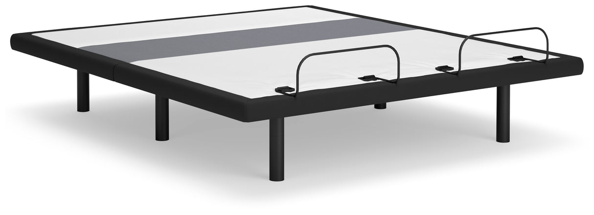 Furniture City Biloxi - Ashley Furniture - Best Base with Lumbar and Audio California King Adjustable Base - Cal King Adjustable Base / Charcoal Gray - M5X592