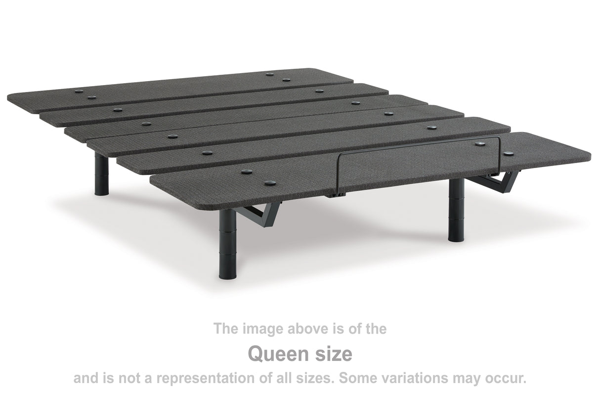 Furniture City Biloxi - Ashley Furniture - Cosmic Power Base Full Adjustable Base - Full Adjustable Base / Black - M8X222