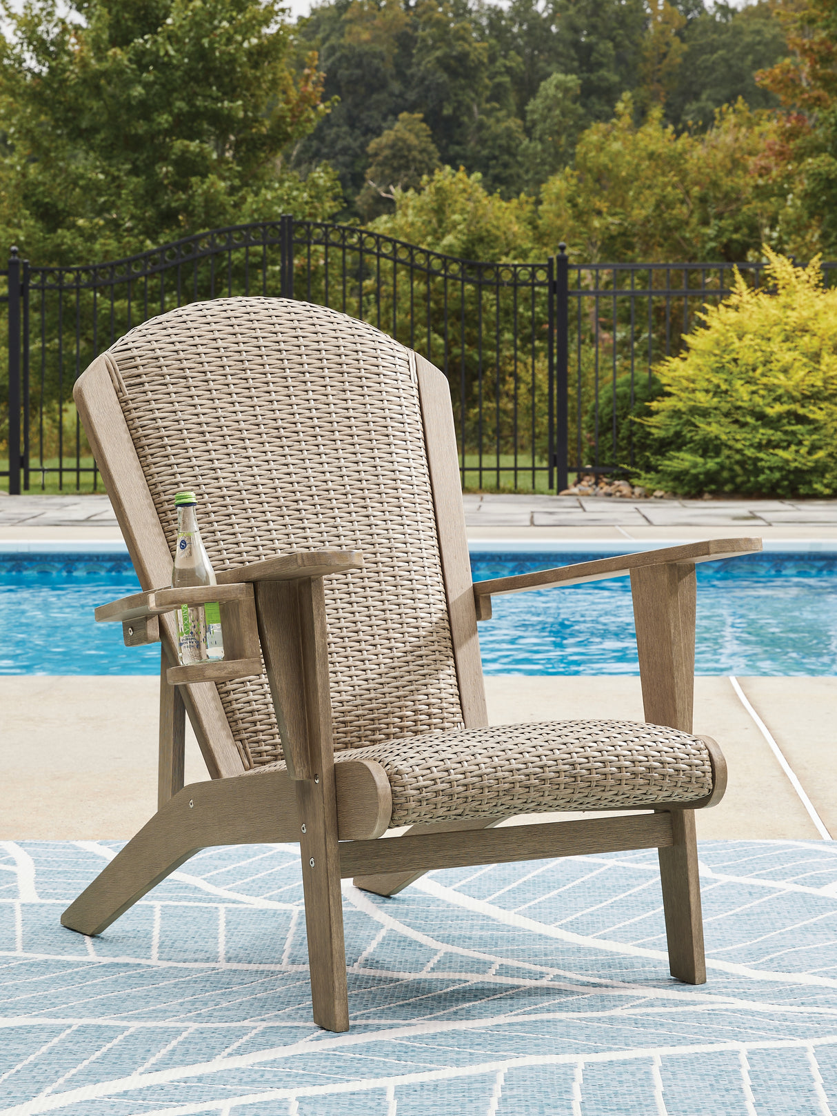Furniture City Biloxi - Ashley Furniture - Marina Sun Outdoor - Adirondack Chair / Beige - PCP204-898