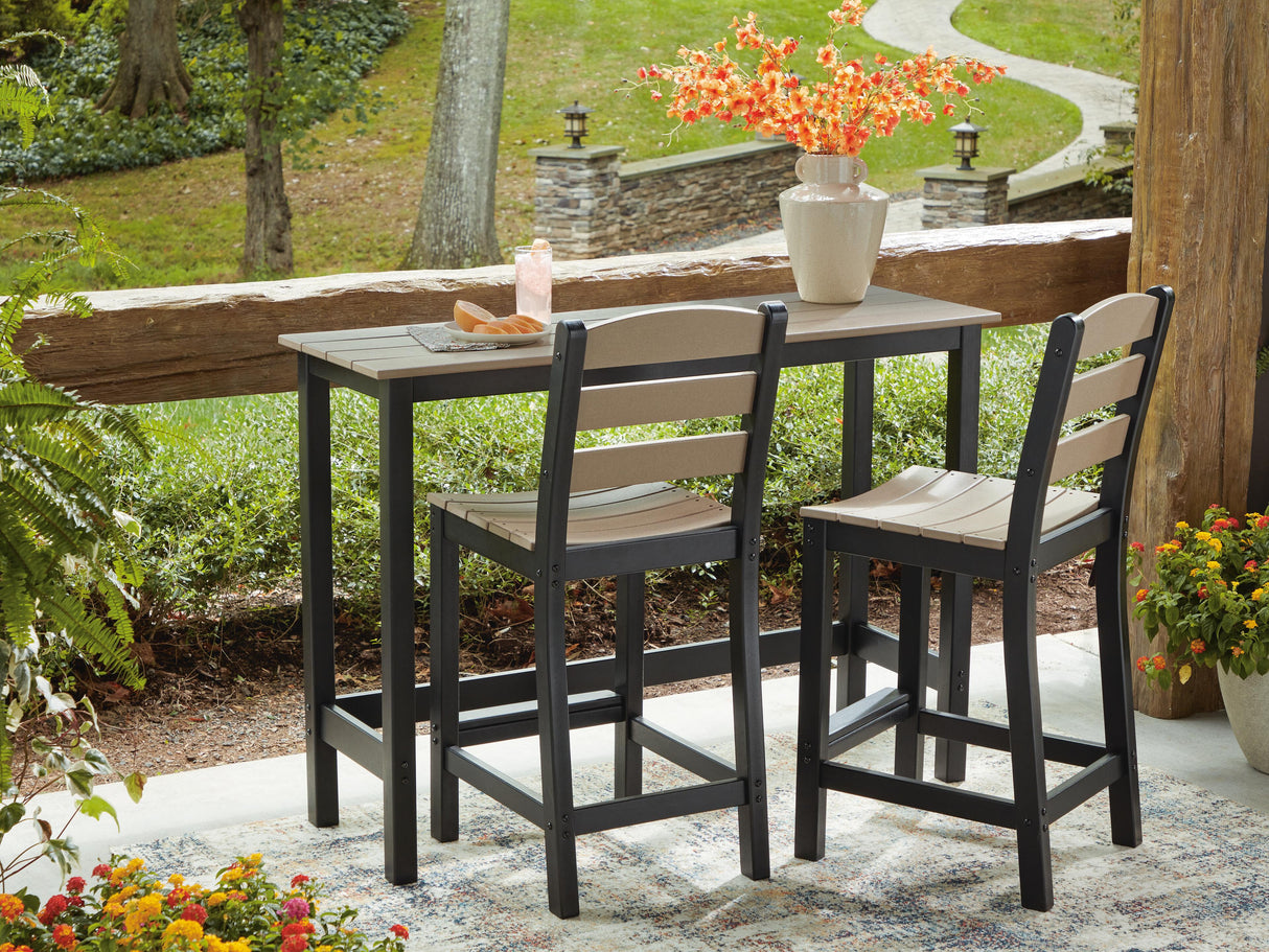 Furniture City Biloxi - Ashley Furniture - Shoreline Beach Outdoor - Counter Table Set (3/CN) - PCP221-113