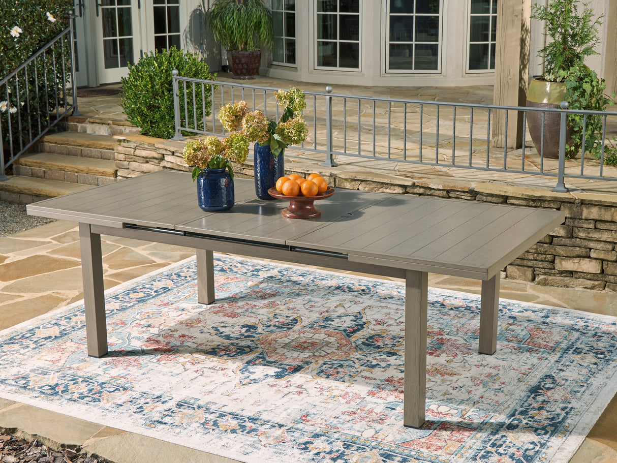 Furniture City Biloxi - Ashley Furniture - Beach Front Outdoor - RECT Dining Room EXT Table / Beige - P323-635
