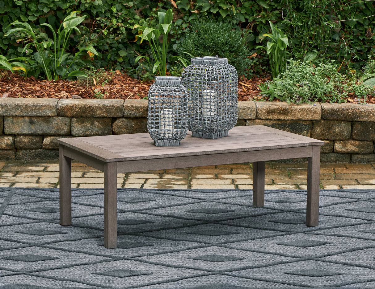 Furniture City Biloxi - Ashley Furniture - Hillside Barn Outdoor - Sofa with Cushion / Gray/Brown - P564-838