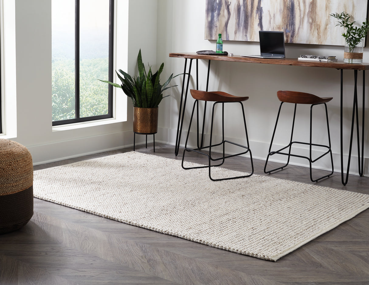 Furniture City Biloxi - Ashley Furniture - Jossick Rug - 5' x 7' Rug / Cream/Taupe - R405102