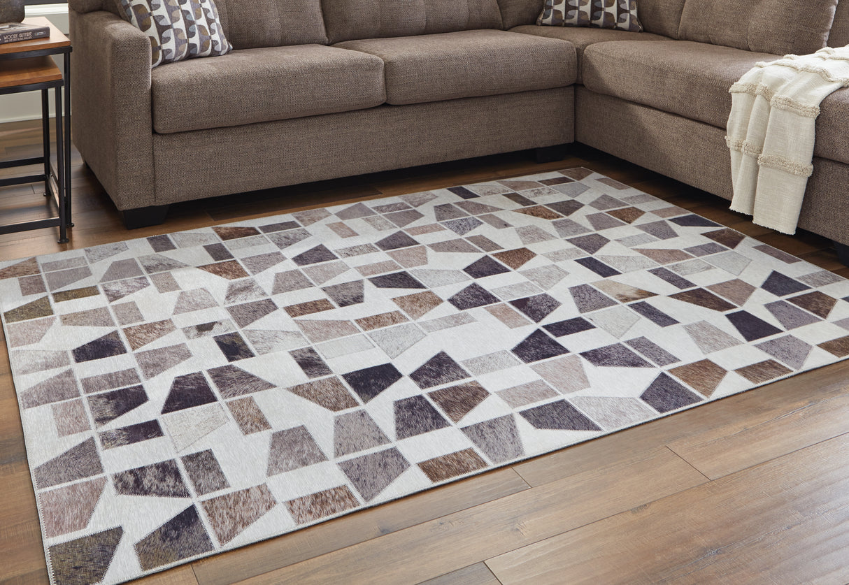Furniture City Biloxi - Ashley Furniture - Jettner Rug - 7'10" x 10' Rug / Multi - R405781