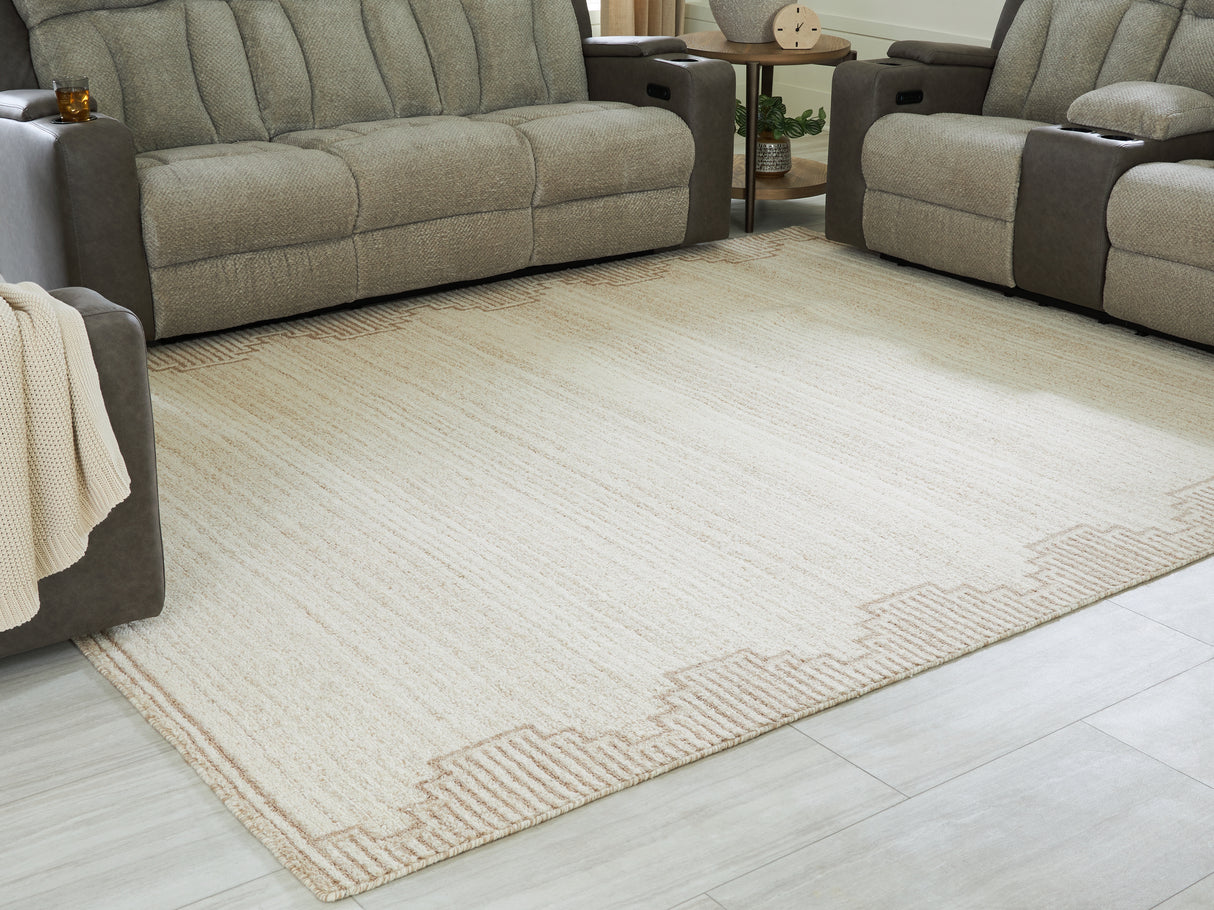 Furniture City Biloxi - Ashley Furniture - Emorymore Rug - Large Rug / Brown/Beige - R407301