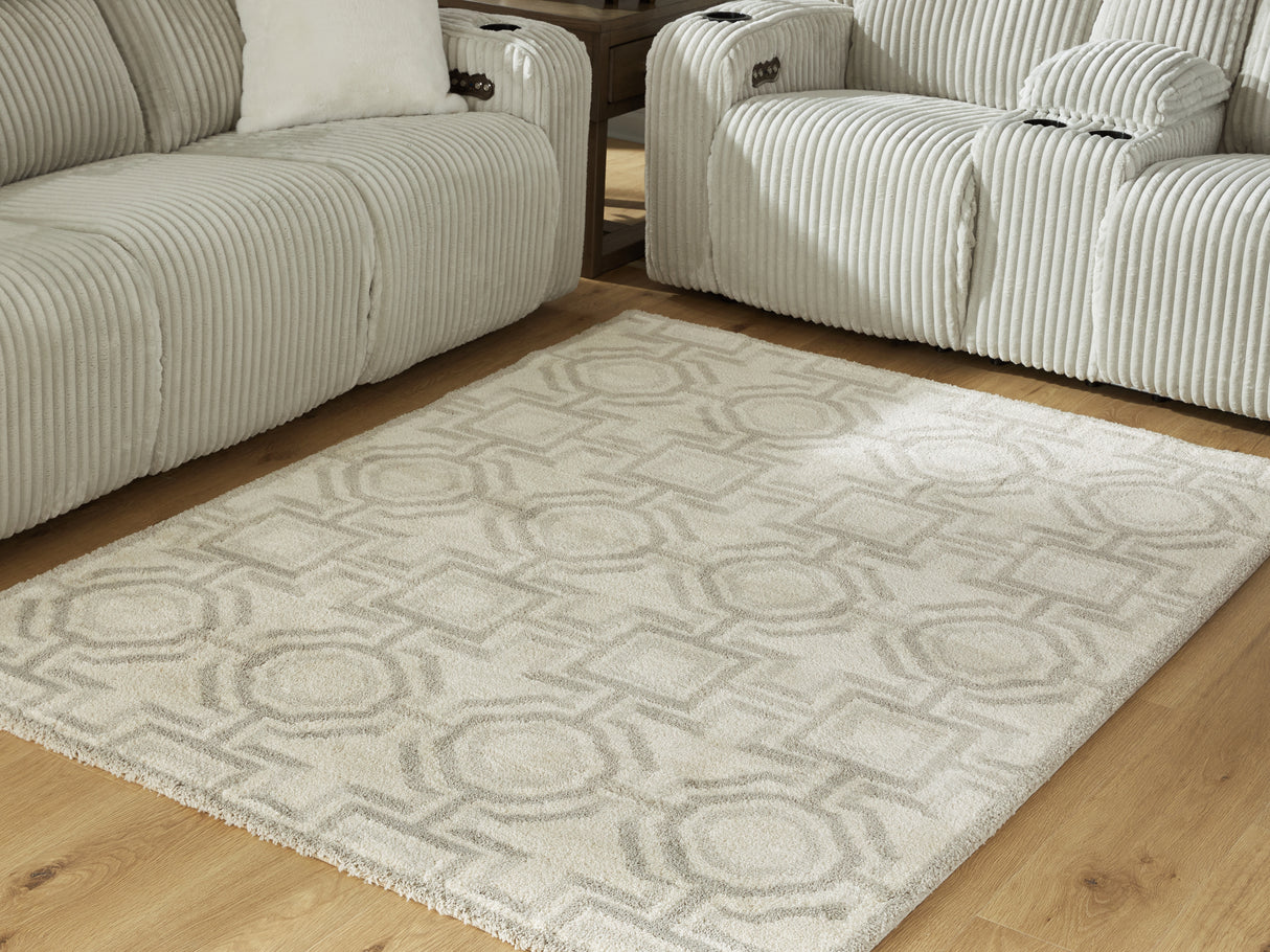 Furniture City Biloxi - Ashley Furniture - Maconville Rug - Large Rug / Ivory/Gray - R407321