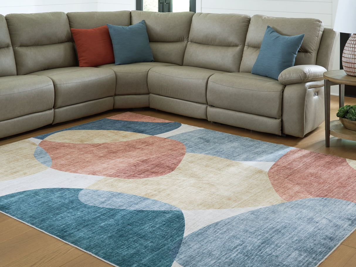 Furniture City Biloxi - Ashley Furniture - Chanleigh Rug - Washable 7'6" x 9'6" Area Rug / Multi - R407371