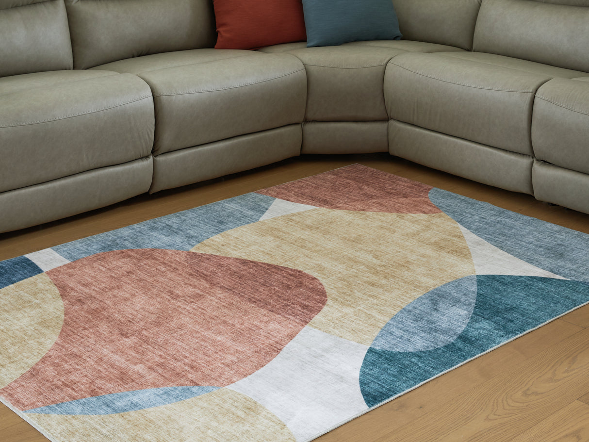 Furniture City Biloxi - Ashley Furniture - Chanleigh Rug - Washable 7'6" x 9'6" Area Rug / Multi - R407371