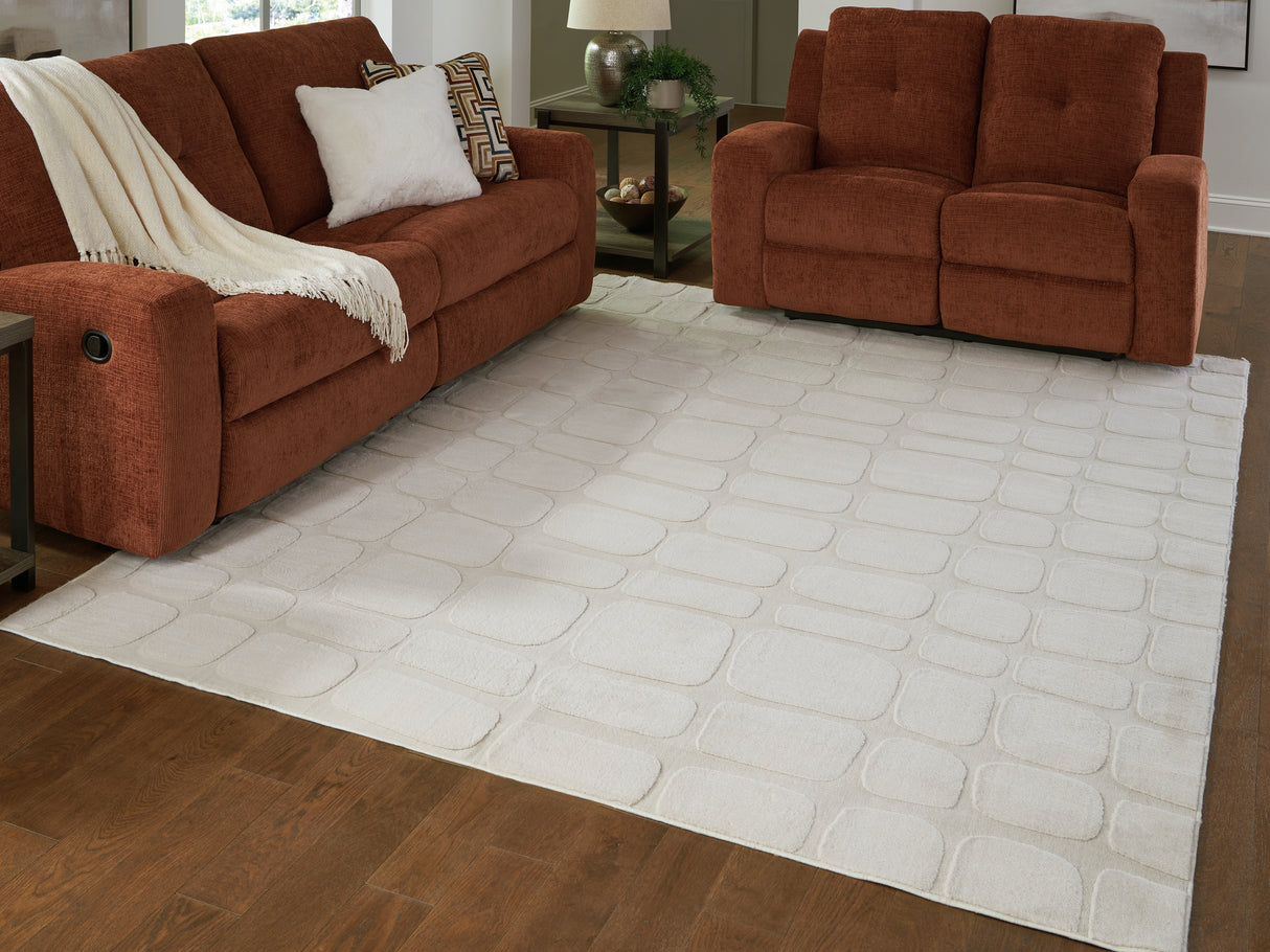 Furniture City Biloxi - Ashley Furniture - Malvinsboro Rug - Washable 8' x 10' Area Rug / Sandstone - R407441