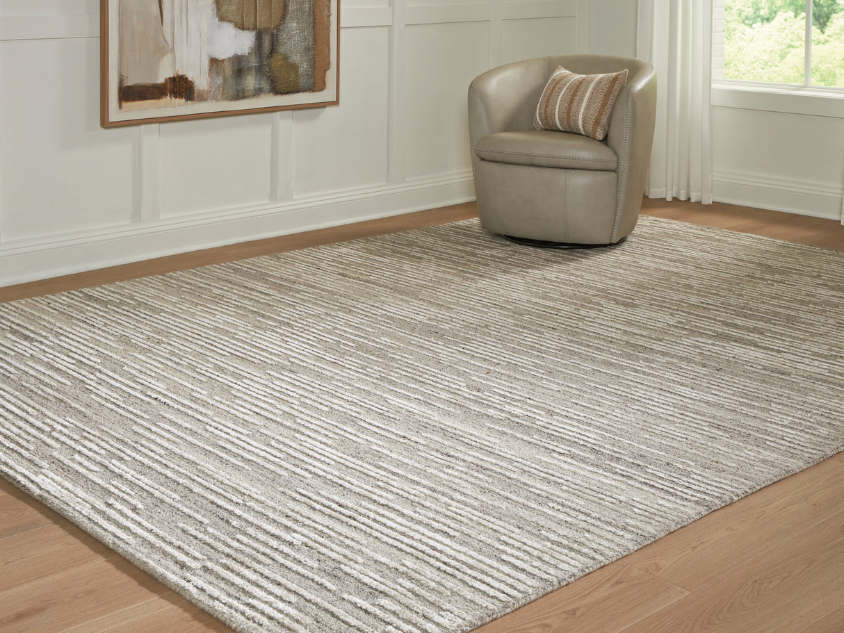Furniture City Biloxi - Ashley Furniture - Eljory Rug - Extra Large Rug / Gray - R408200