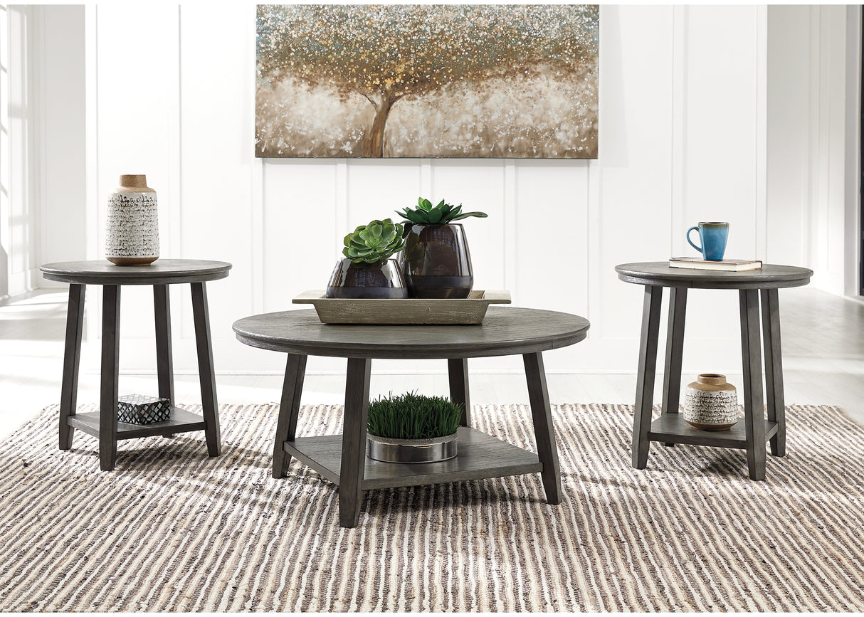 Furniture City Biloxi - Ashley Furniture - Caitbrook Table (Set of 3) - Occasional Table Set (3/CN) / Gray - T188-13