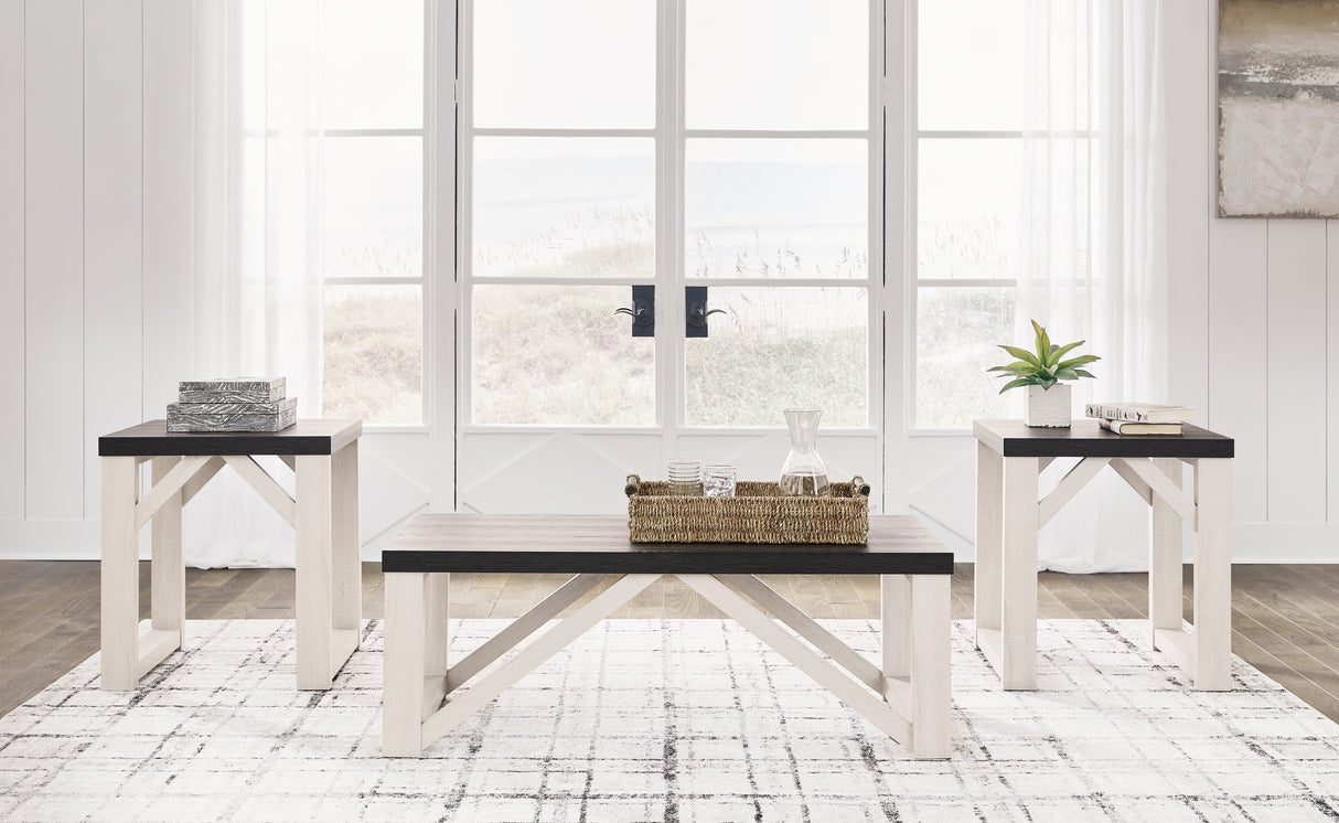 Furniture City Biloxi - Ashley Furniture - Dorrinson Table (Set of 3) - Occasional Table Set (3/CN) / Antique White - T236-13