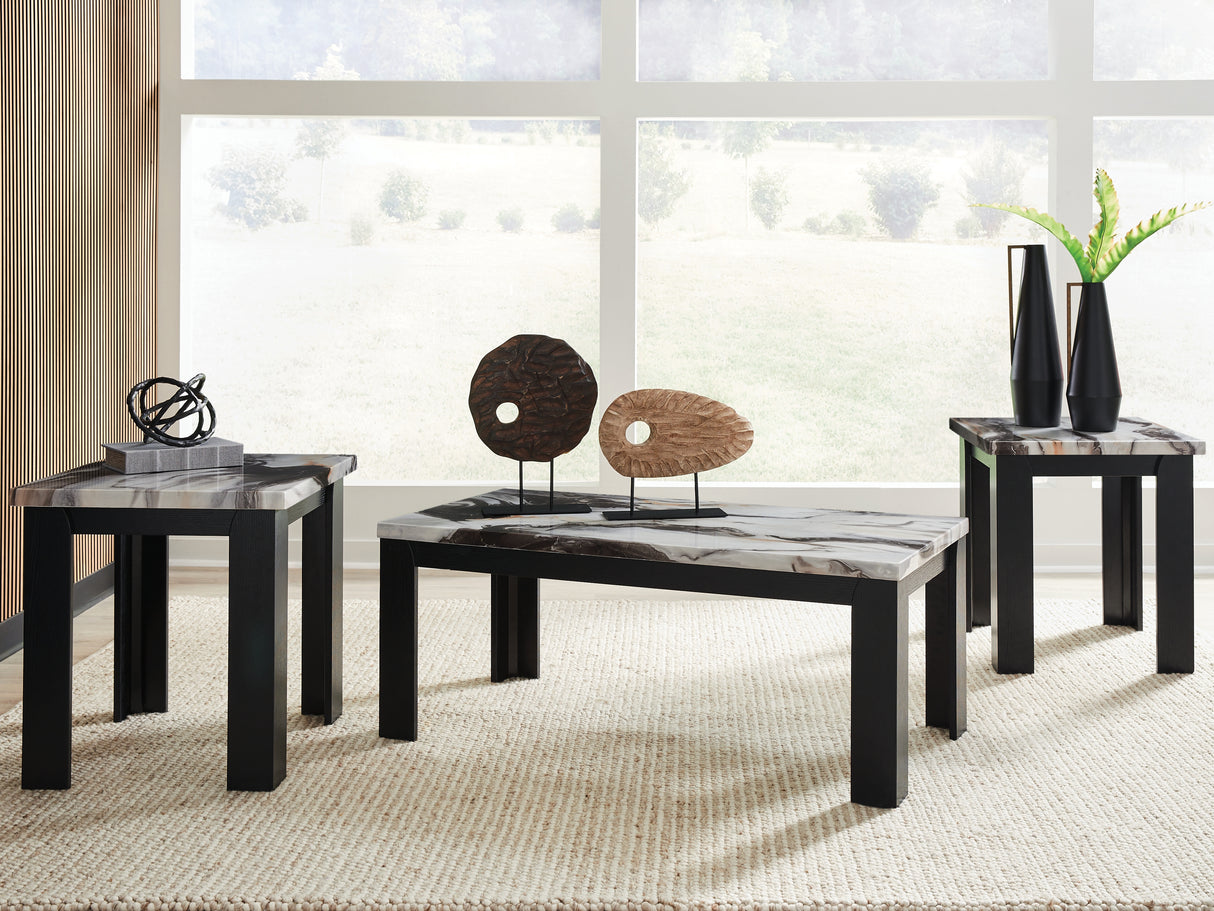 Furniture City Biloxi - Ashley Furniture - Jazmore Table (Set of 3) - Occasional Table Set (3/CN) / Dark Brown - T255-13