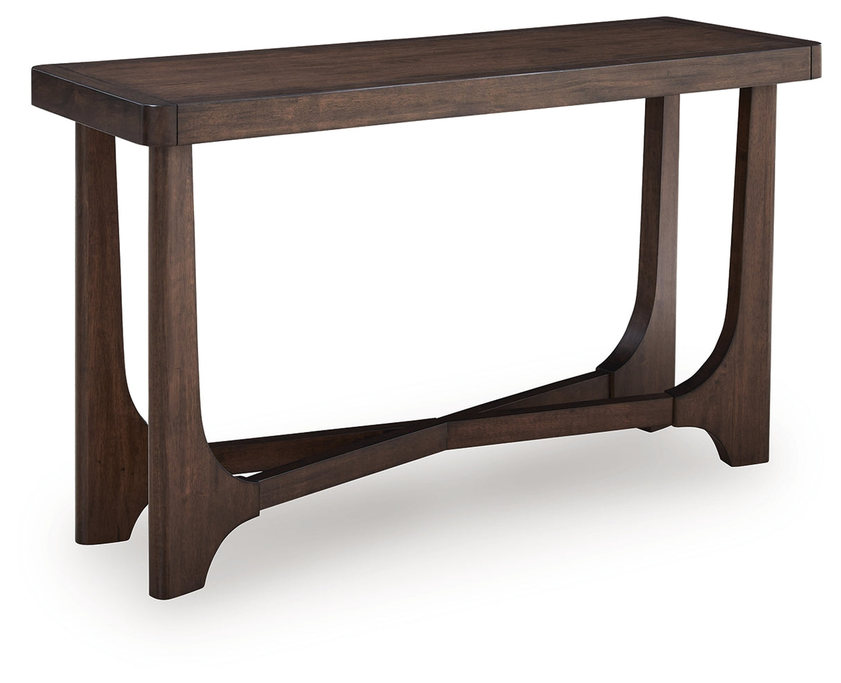 Furniture City Biloxi - Ashley Furniture - Korestone Sofa Table - Sofa Table / Dark Brown - T438-4