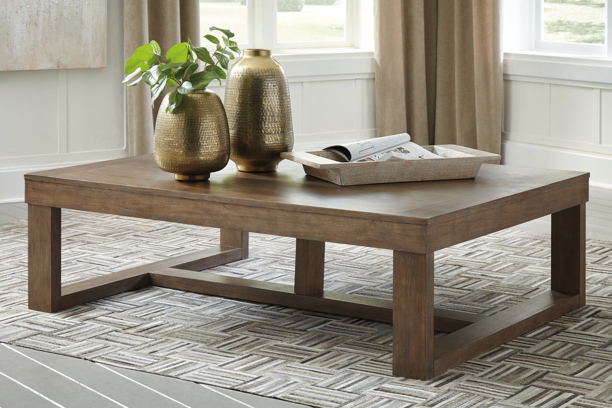 Furniture City Biloxi - Ashley Furniture - Cariton Coffee Table - Rectangular Cocktail Table / Gray - T471-1