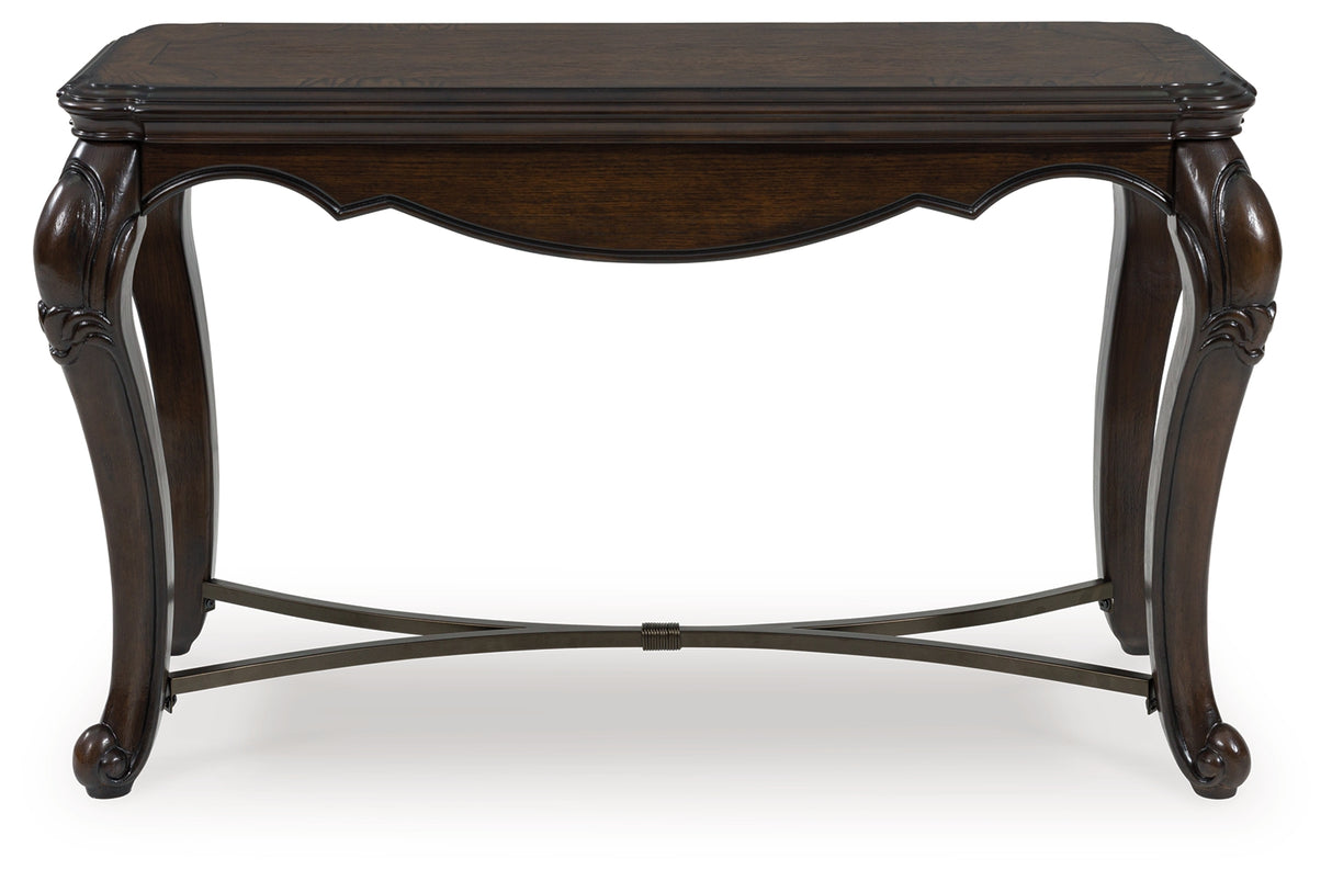 Furniture City Biloxi - Ashley Furniture - Maylee Sofa Table - Sofa Table / Dark Brown - T617-4