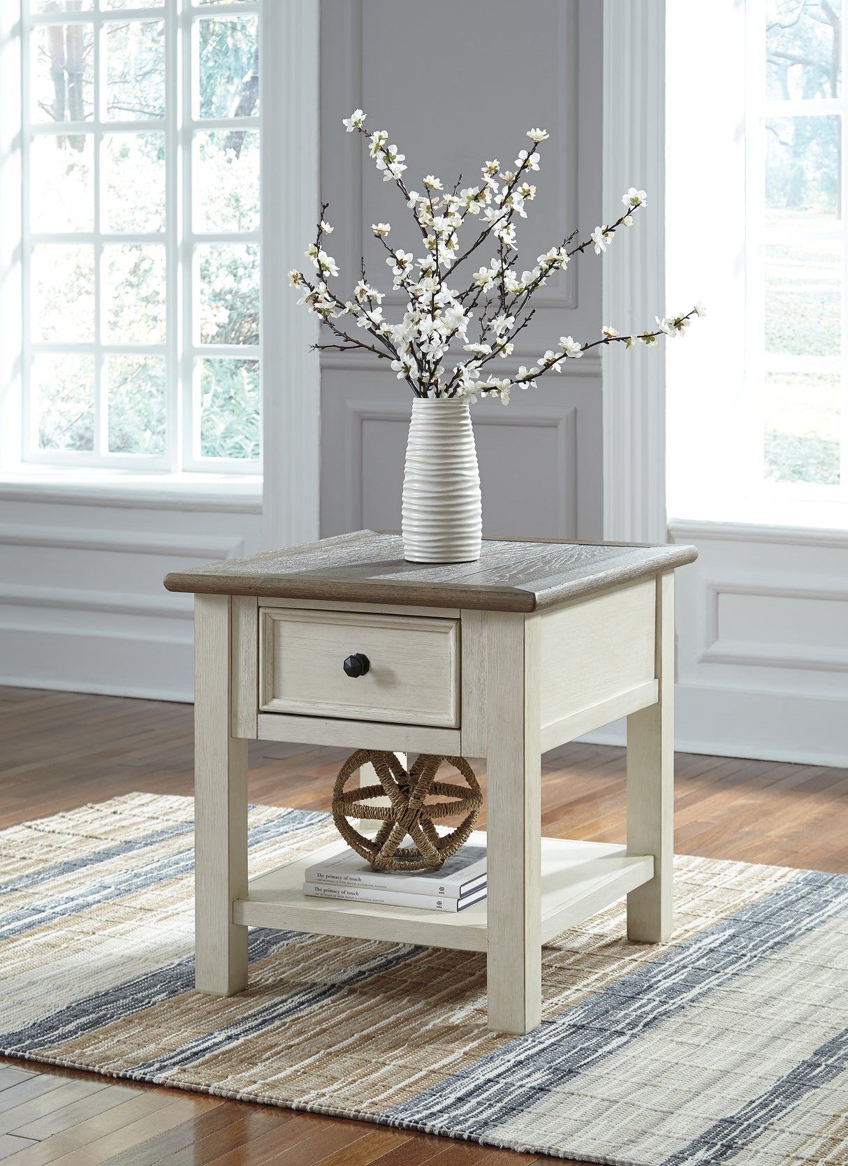 Furniture City Biloxi - Ashley Furniture - Bolanburg End Table - Rectangular End Table / Two-tone - T637-3