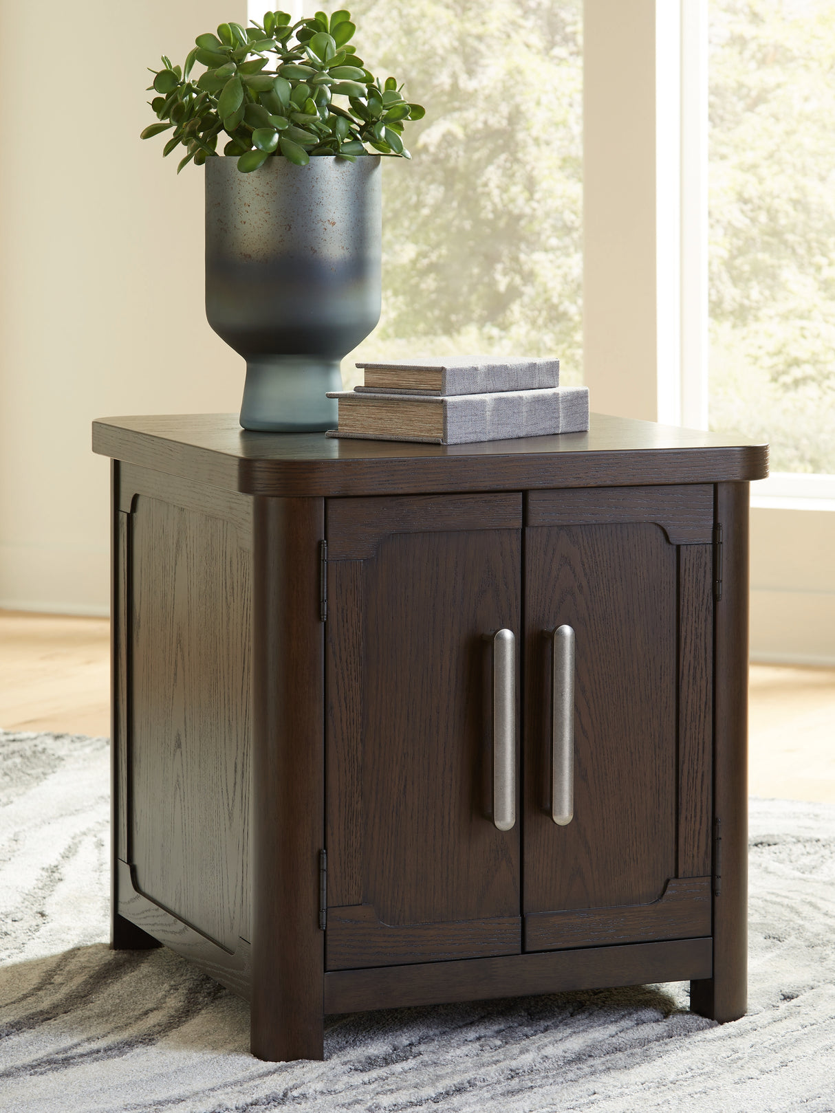 Furniture City Biloxi - Ashley Furniture - Breckington End Table - Rectangular End Table / Dark Brown - T678-3