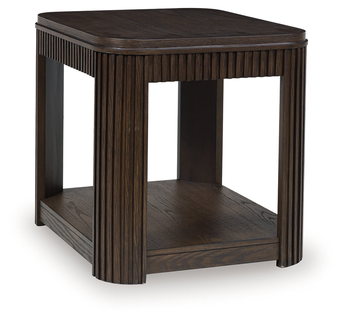 Furniture City Biloxi - Ashley Furniture - Carlibrie End Table - Rectangular End Table / Warm Brown - T700-3