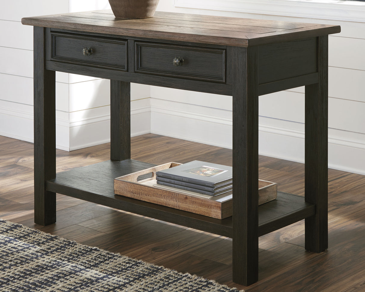 Furniture City Biloxi - Ashley Furniture - Tyler Creek Sofa/Console Table - Sofa Table / Grayish Brown/Black - T736-4