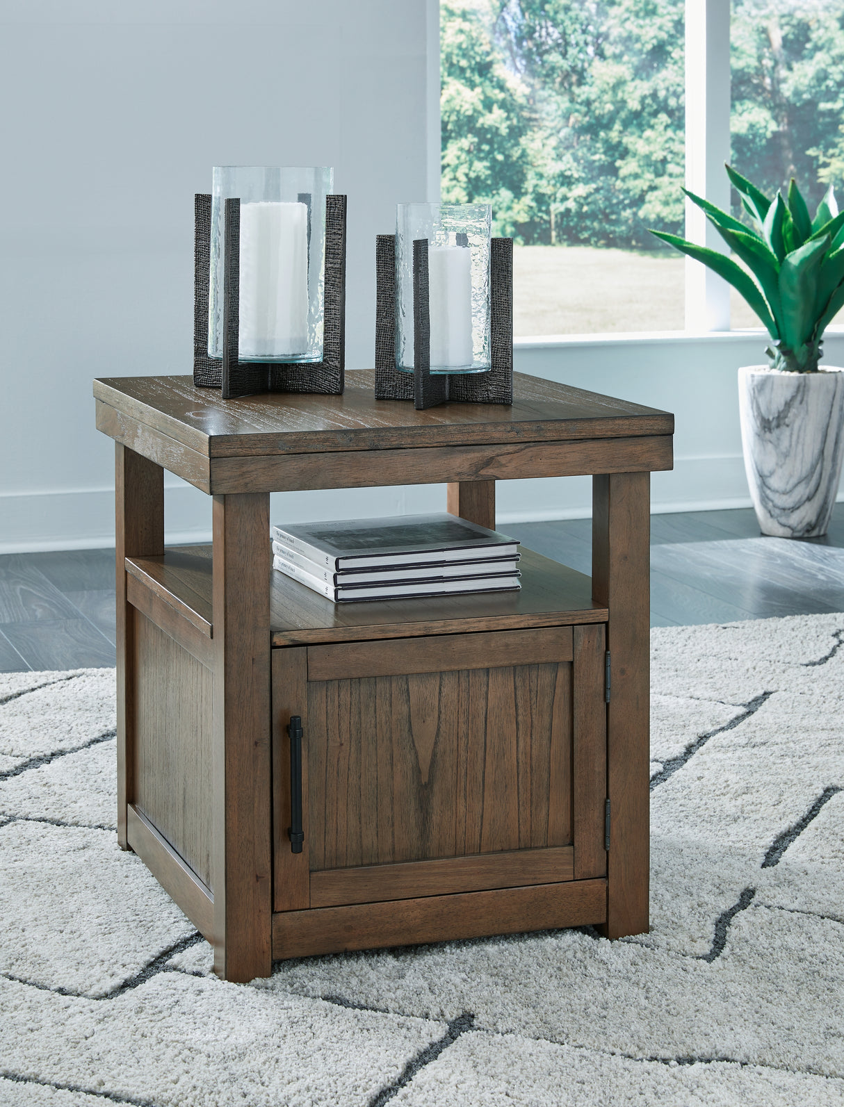 Furniture City Biloxi - Ashley Furniture - Boardernest End Table - Rectangular End Table / Brown - T738-3