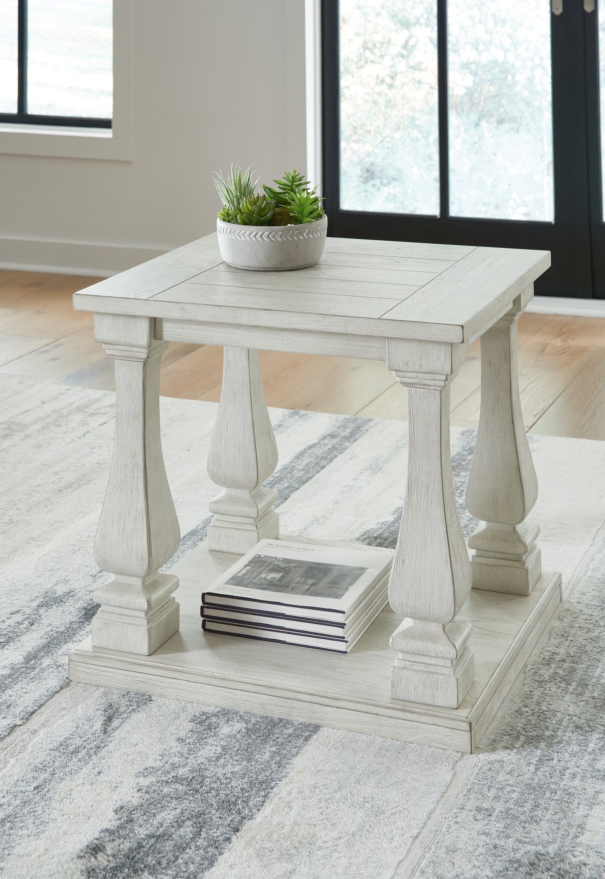 Furniture City Biloxi - Ashley Furniture - Arlendyne End Table - Rectangular End Table / Antique White - T747-3