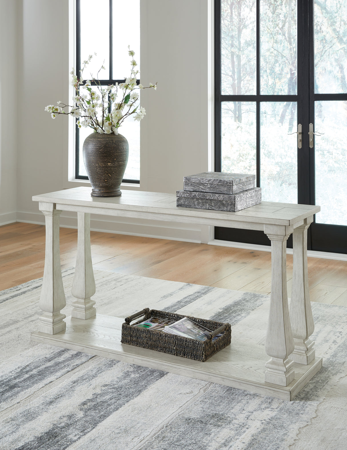 Furniture City Biloxi - Ashley Furniture - Arlendyne Sofa Table - Sofa Table / Antique White - T747-4