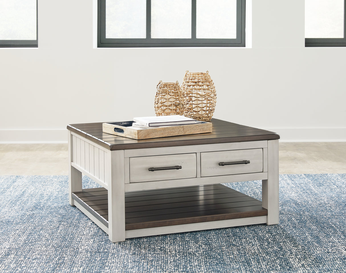 Furniture City Biloxi - Ashley Furniture - Darborn Lift-Top Coffee Table - Lift Top Cocktail Table / Gray/Brown - T796-00