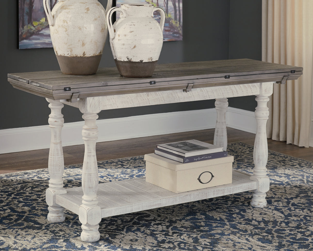 Furniture City Biloxi - Ashley Furniture - Havalance Sofa/Console Table - Flip Top Sofa Table / Gray/White - T814-4
