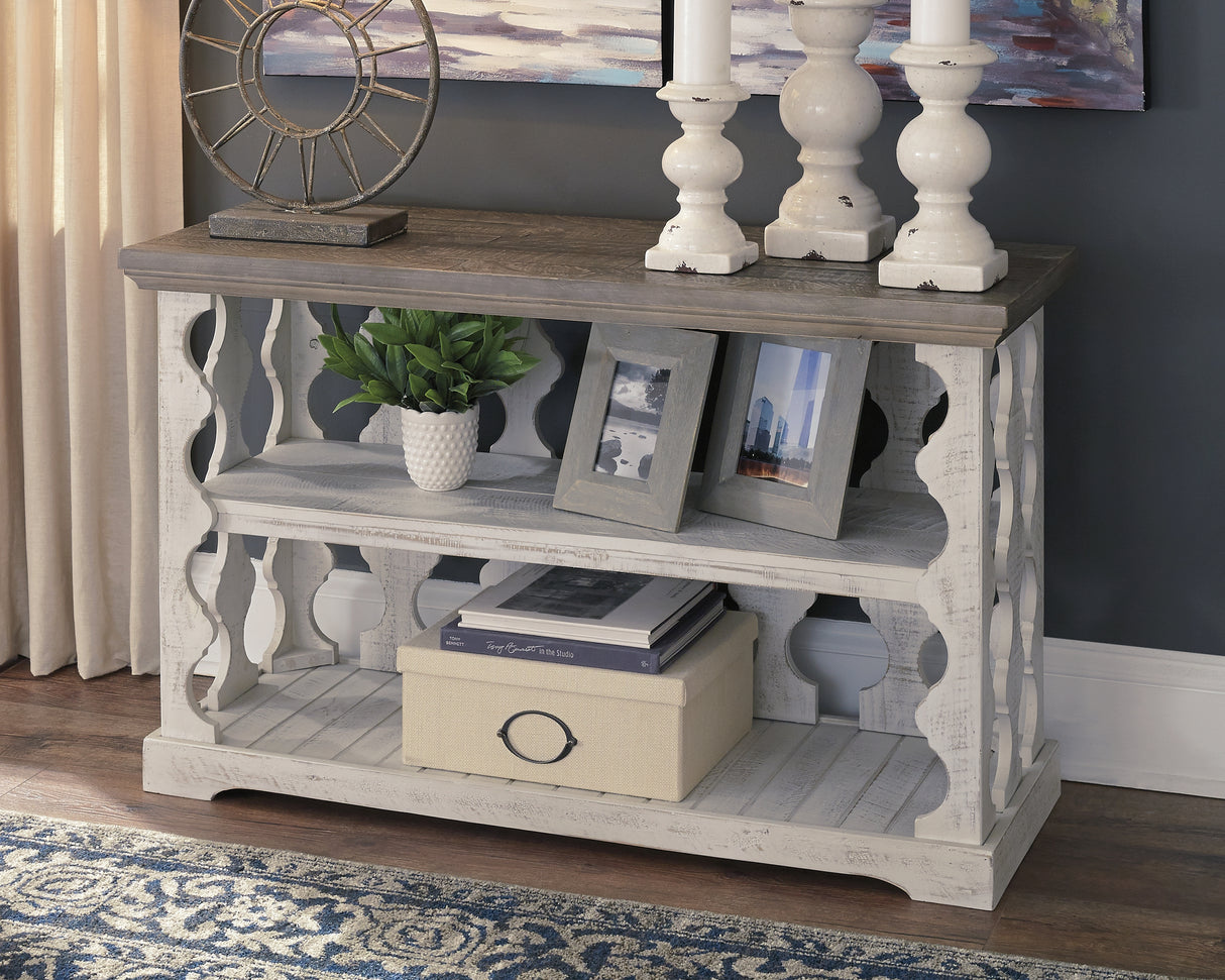 Furniture City Biloxi - Ashley Furniture - Havalance Sofa/Console Table - Console Sofa Table / Gray/White - T814-5