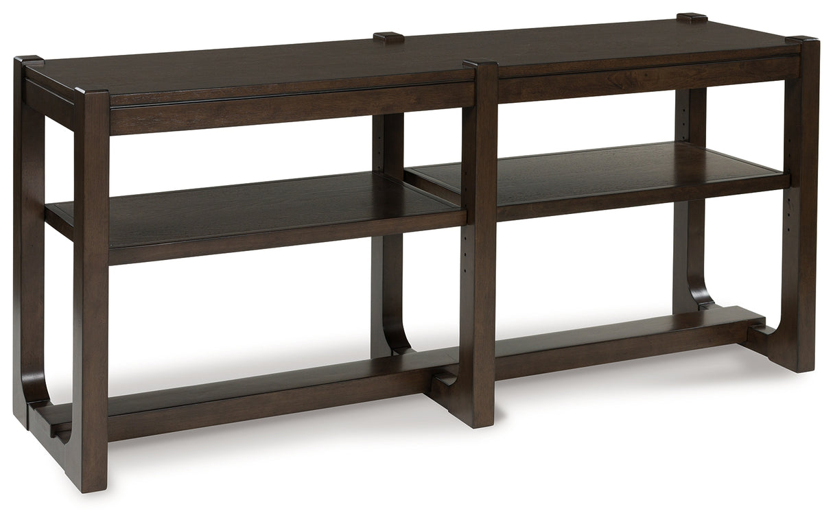 Furniture City Biloxi - Ashley Furniture - Breckington Sofa Table - Sofa Table / Dark Brown - T856-4