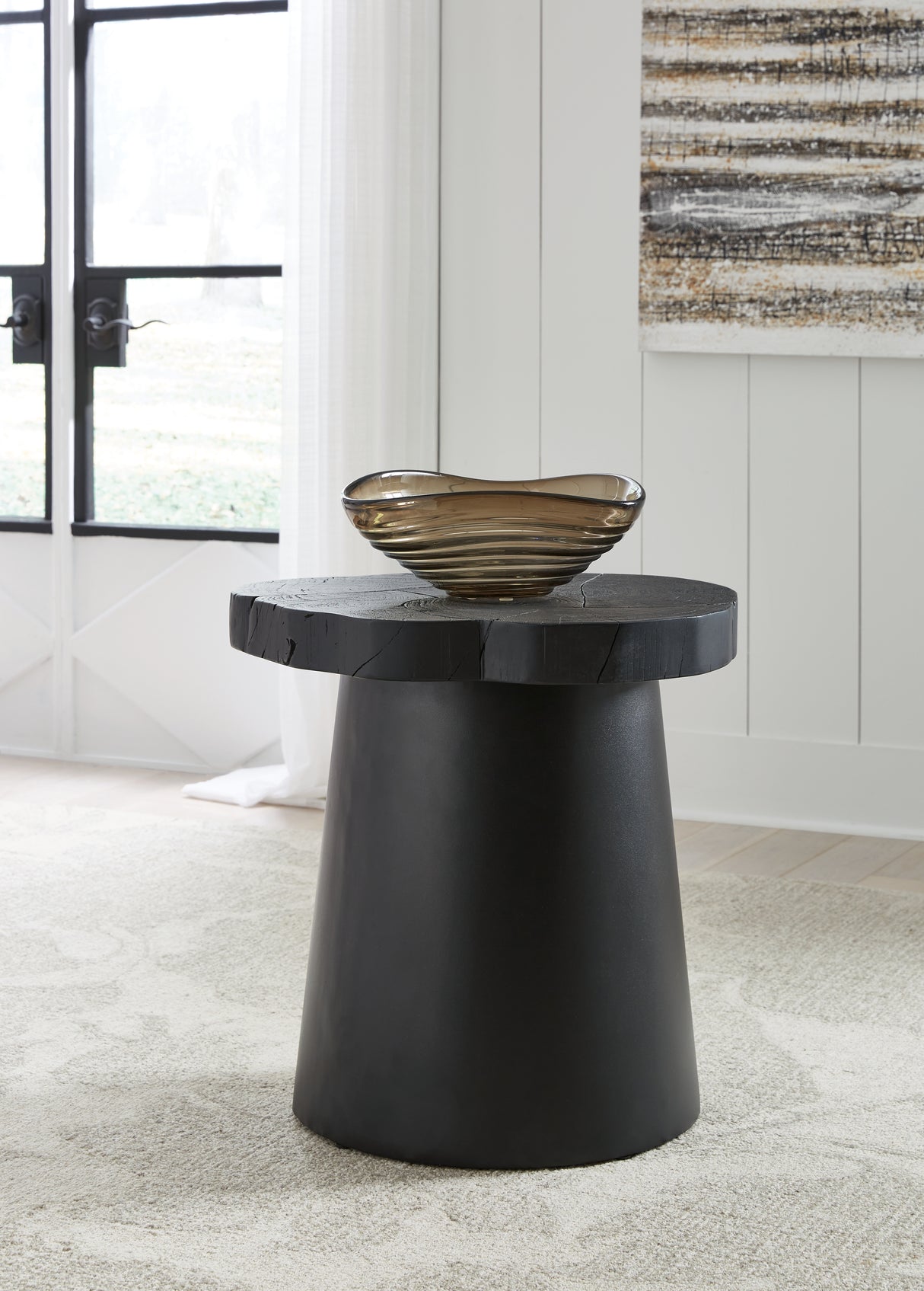 Furniture City Biloxi - Ashley Furniture - Wimbell End Table - Round End Table / Black - T970-6