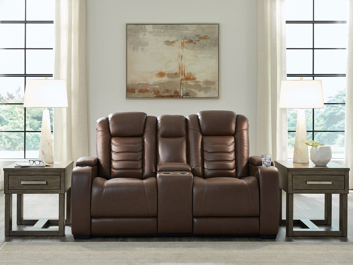 Furniture City Biloxi - Ashley Furniture - High Impact Living Room - PWR REC Sofa with ADJ Headrest / Tobacco - U1060115