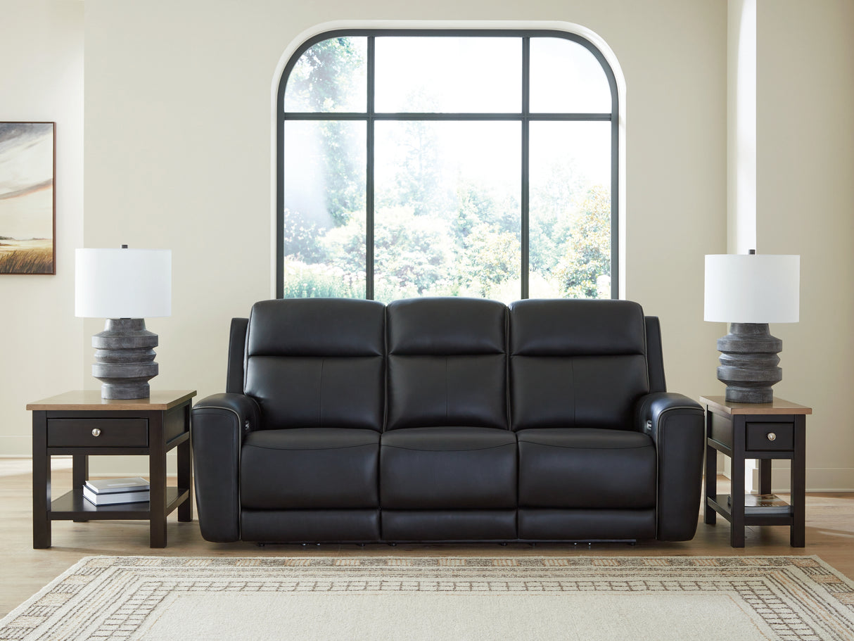 Furniture City Biloxi - Ashley Furniture - 5Z-Comfort Living Room - PWR REC Sofa with ADJ Headrest / Onyx - PCU1090215