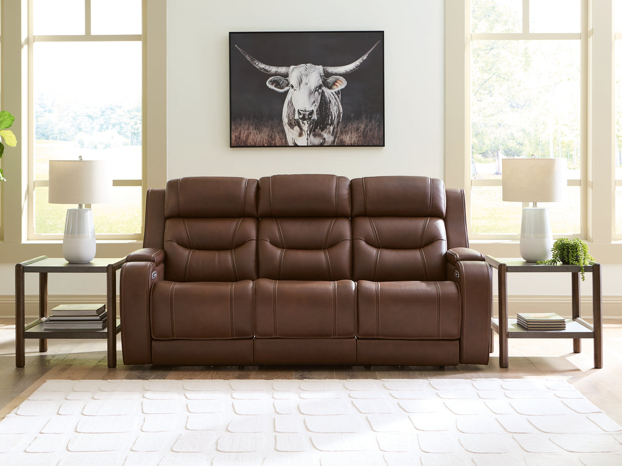 Furniture City Biloxi - Ashley Furniture - Knightington Living Room - Power Recliner w/Audio Seating / Brown - PCU1160213A
