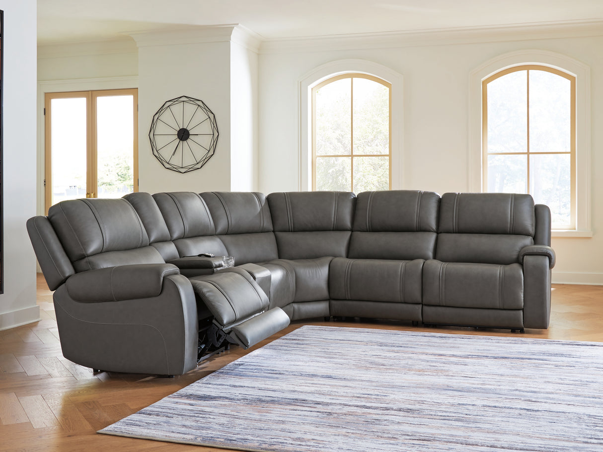 Furniture City Biloxi - Ashley Furniture - 5Z - Pittson Sectional - 6-Piece Power Reclining Sectional - PCU12600S5