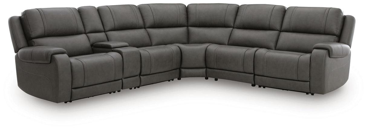 Furniture City Biloxi - Ashley Furniture - 5Z - Pittson Sectional - 6-Piece Power Reclining Sectional - PCU12600S12