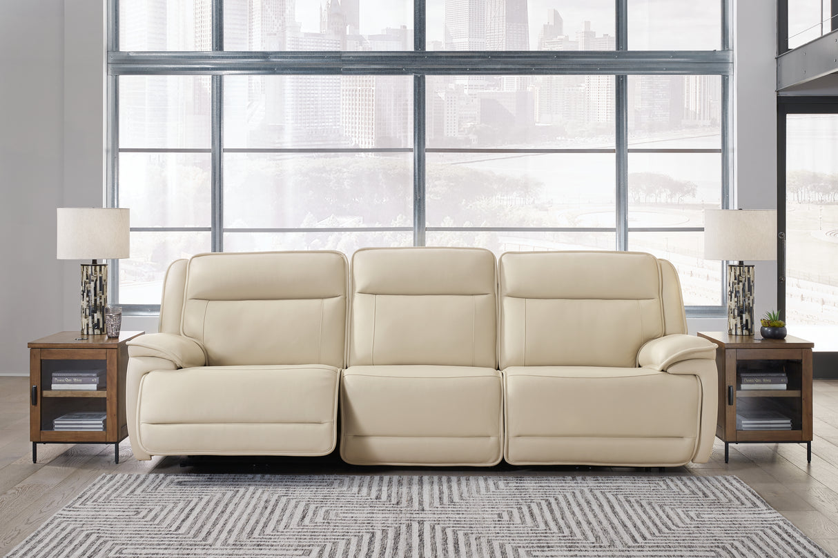 Furniture City Biloxi - Ashley Furniture - Double Deal Sectional - 3-Piece Power Reclining Sofa Sectional / Almond - U13001S5