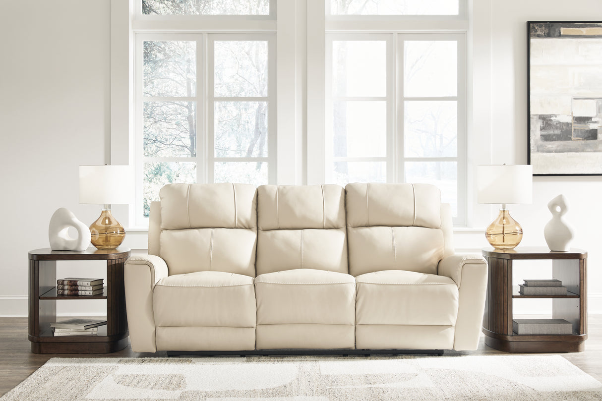 Furniture City Biloxi - Ashley Furniture - Dahlmoore Living Room - Reclining Power Sofa / Almond - U1320087