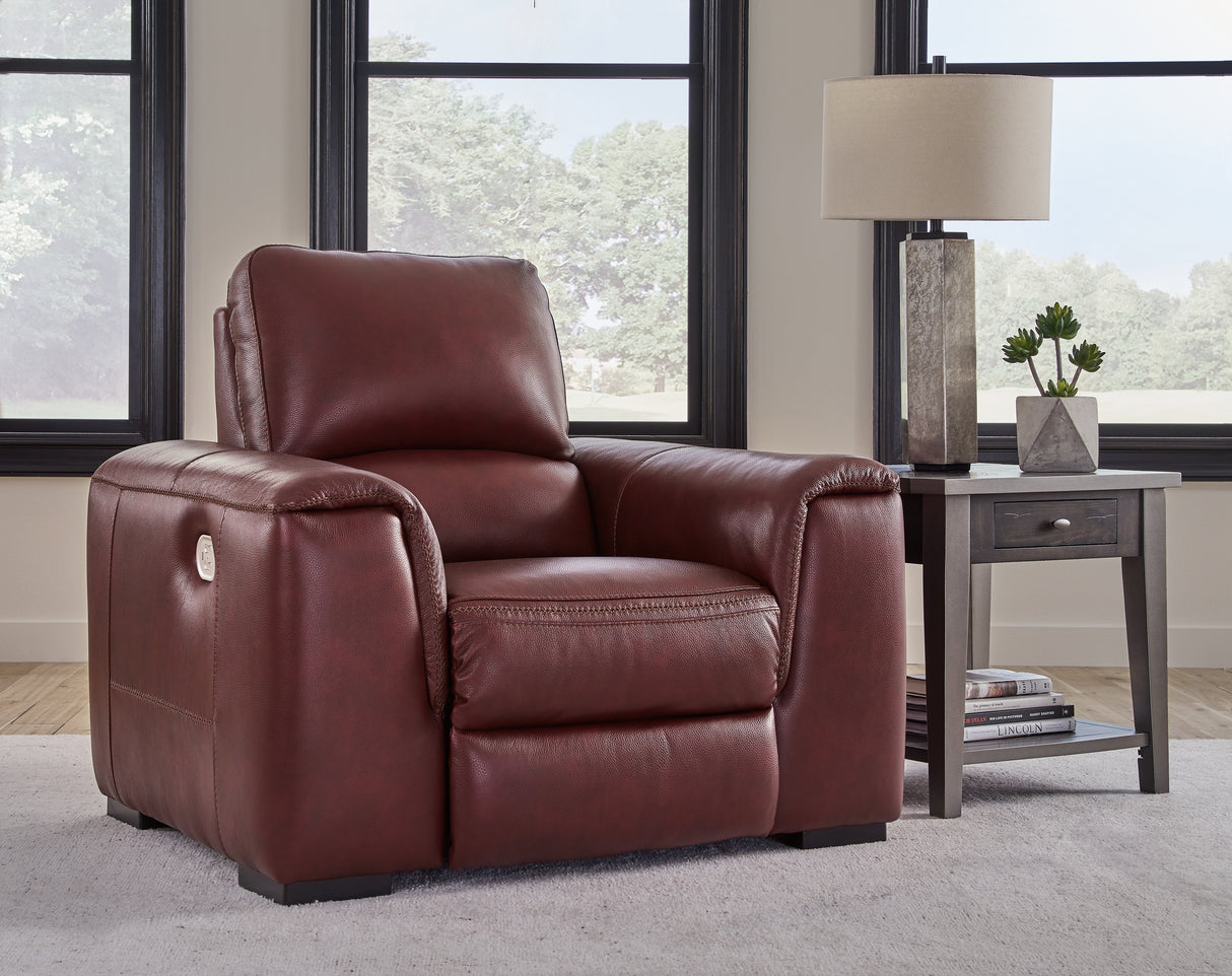 Furniture City Biloxi - Ashley Furniture - Alessandro Living Room - PWR Recliner/ADJ Headrest / Garnet - U2550113