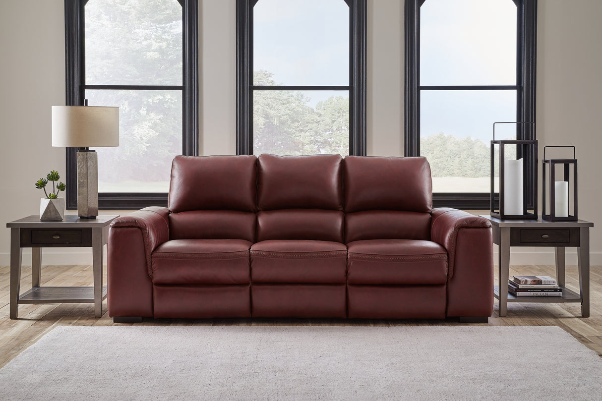 Furniture City Biloxi - Ashley Furniture - Alessandro Living Room - PWR REC Sofa with ADJ Headrest / Garnet - U2550115