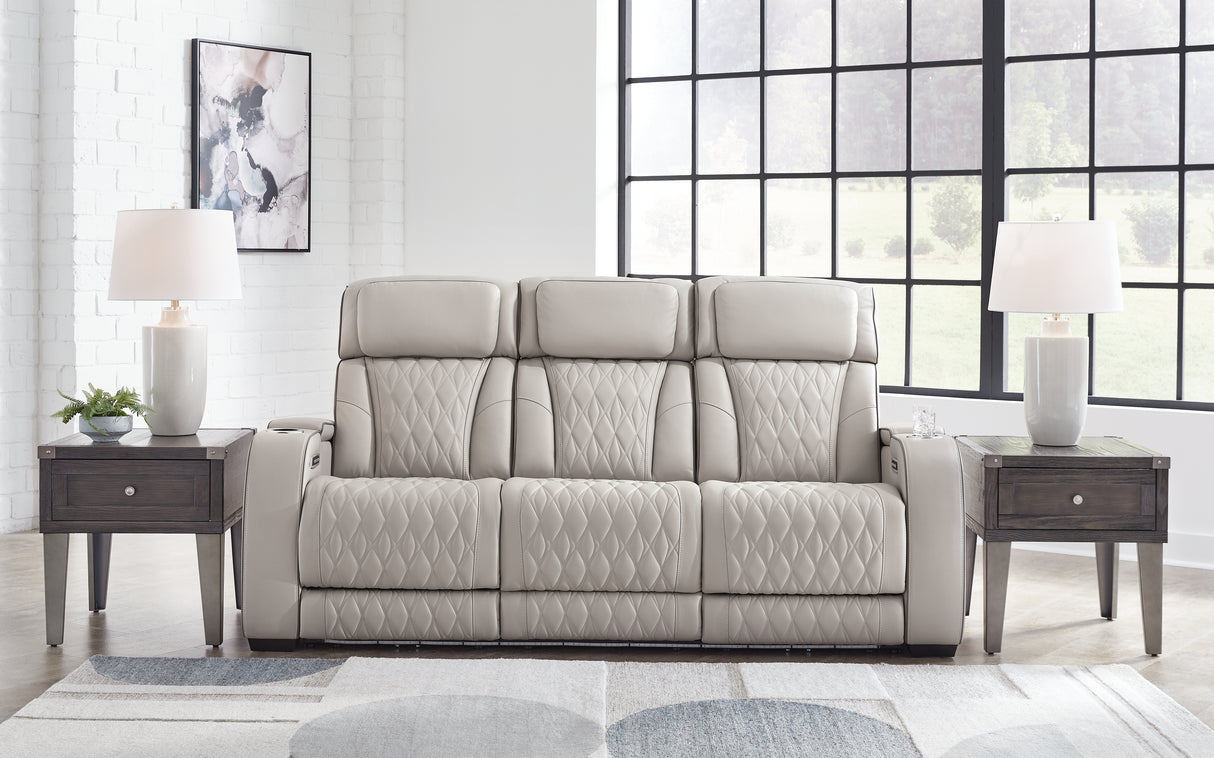 Furniture City Biloxi - Ashley Furniture - Boyington Living Room - PWR REC Sofa with ADJ Headrest / Gray - U2710515